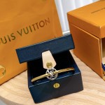 Louis Vuitton gold and silver two-tone monogram bracelet