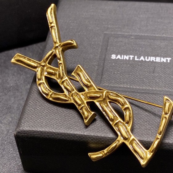 Saint Laurent YSL brooch