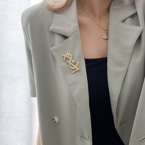 Saint Laurent YSL brooch
