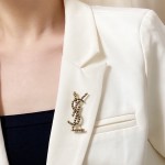Saint Laurent YSL brooch