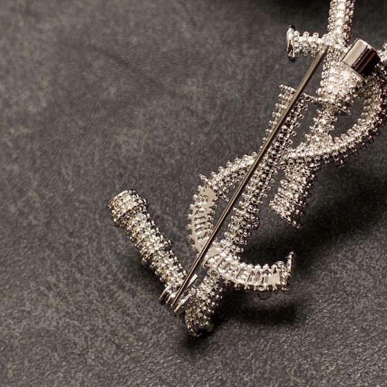 Saint Laurent YSL brooch