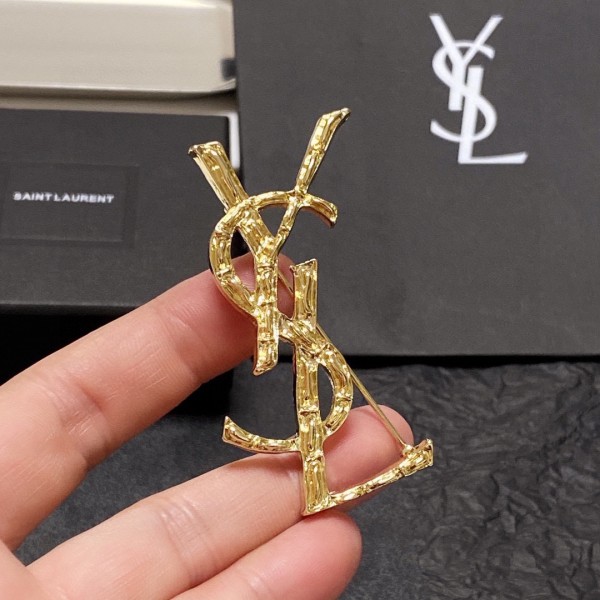 Saint Laurent YSL brooch