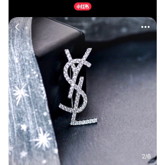Saint Laurent YSL brooch