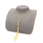 Saint Laurent YSL monogrammed tassel necklace
