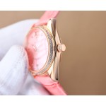 Rolex V8 version fashion women's watch simple three needle super luminous at night