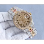 Rolex full diamond local luxury version 18k nanotechnology