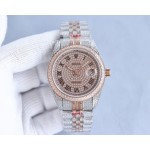 Rolex full diamond local luxury version 18k nanotechnology