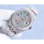 Rolex full diamond local luxury version 18k nanotechnology