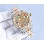Rolex full diamond local luxury version 18k nanotechnology