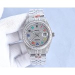 Rolex full diamond local luxury version 18k nanotechnology