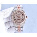 Rolex full diamond local luxury version 18k nanotechnology