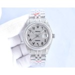Rolex full diamond local luxury version 18k nanotechnology