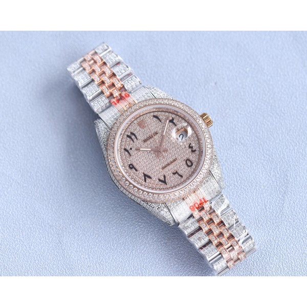 Rolex full diamond local luxury version 18k nanotechnology