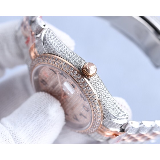 Rolex full diamond local luxury version 18k nanotechnology