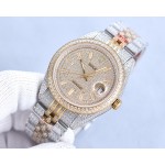 Rolex full diamond local luxury version 18k nanotechnology