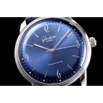 Glashütte - 60s vintage watches White gold plated antioxidant deck