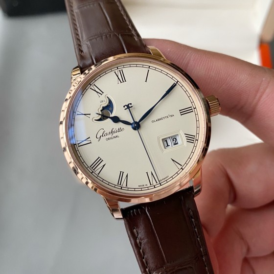 Glashütte V9 Glashütte Original Councillor 1-36-04 model original open copy