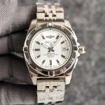 Breitling - Checker Automatic mechanical Arch bridge reinforced glass 316L steel / imported cowhide