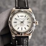 Breitling - Checker Automatic mechanical Arch bridge reinforced glass 316L steel / imported cowhide