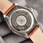 Breitling - Checker Automatic mechanical Arch bridge reinforced glass 316L steel / imported cowhide