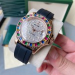 Rolex Yacht-Master inlaid with colored gemstones