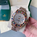 Rolex Yacht-Master inlaid with colored gemstones