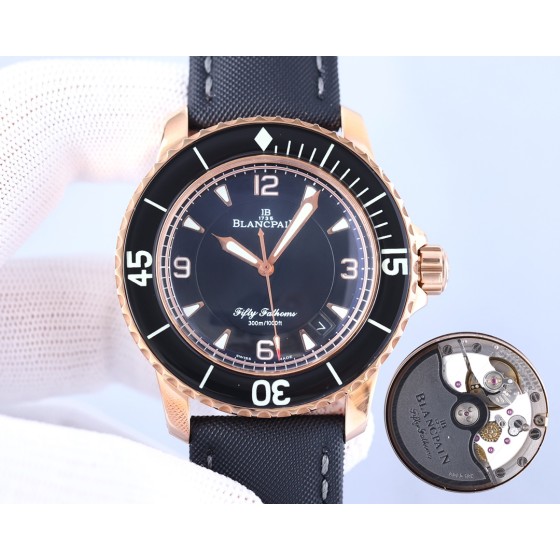 Blancpain - Fifty Quest Ultra-thin case with CNC engraved coin outer line process