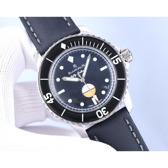 Blancpain-Tw Manufacture Blancpain Fifty Fathoms 16 stainless steel metal case with sapphire bezel mirror