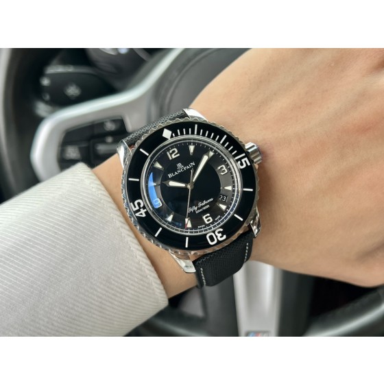 Blancpain-Tw Manufacture Blancpain Fifty Fathoms 16 stainless steel metal case with sapphire bezel mirror
