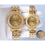 Rolex 316 top stainless steel material, stainless steel bezel set with multiple Swarovski diamonds