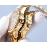 Rolex 316 top stainless steel material, stainless steel bezel set with multiple Swarovski diamonds