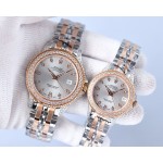 Rolex 316 top stainless steel material, stainless steel bezel set with multiple Swarovski diamonds