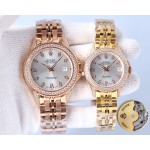 Rolex 316 top stainless steel material, stainless steel bezel set with multiple Swarovski diamonds