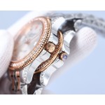 Rolex 316 top stainless steel material, stainless steel bezel set with multiple Swarovski diamonds