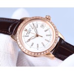 Rolex fashion women's watch simple three needles super luminous at night 💕Unique 3⃣️ character calendar