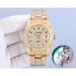 Rolex Luxury Square Diamond Journal Full Diamond Model