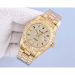 Rolex Luxury Square Diamond Journal Full Diamond Model