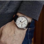 IWC- Vanguard - Men's Watch Mechanical Automatic Movement Mineralized Glass 316L Stainless Steel Case