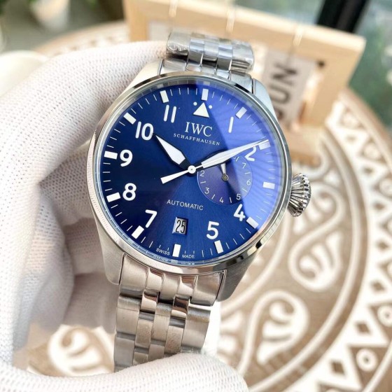 IWC- Vanguard - Men's Watch Mechanical Automatic Movement Mineralized Glass 316L Stainless Steel Case