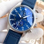 IWC- Vanguard - Men's Watch Mechanical Automatic Movement Mineralized Glass 316L Stainless Steel Case