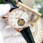 IWC- Fine men's watches Fully automatic mechanical movement, top 316 steel case and strap