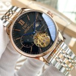IWC- Fine men's watches Fully automatic mechanical movement, top 316 steel case and strap