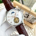 IWC- Fine men's watches Fully automatic mechanical movement, top 316 steel case and strap