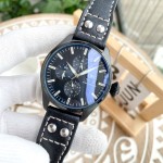 IWC- Fine men's watches Fully automatic mechanical movement, top 316 steel case and strap