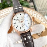 IWC- Fine men's watches Fully automatic mechanical movement, top 316 steel case and strap