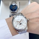 IWC- Fine men's watches Fully automatic mechanical movement, top 316 steel case and strap