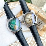 IWC- Fine men's watches Fully automatic mechanical movement, top 316 steel case and strap