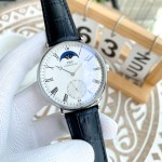 IWC- Fine men's watches Fully automatic mechanical movement, top 316 steel case and strap