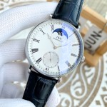 IWC- Fine men's watches Fully automatic mechanical movement, top 316 steel case and strap