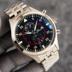 IWC- Pilot series Built-in imported chronograph movement Blue glass mirror Super A case cover